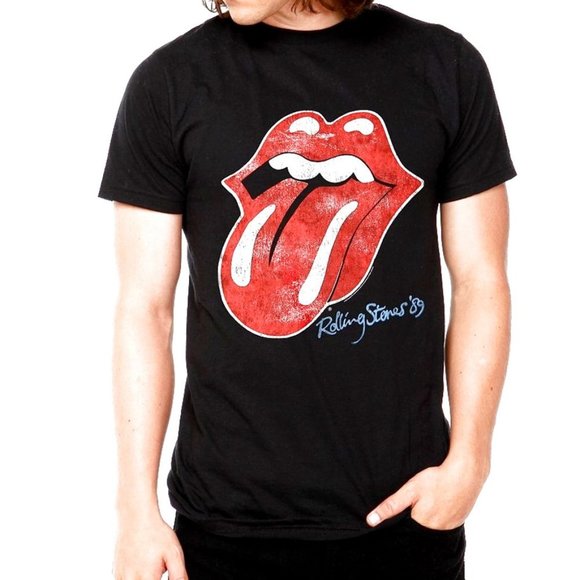 The Rolling Stones '89 Tongue Logo Official rock T-Shirt  2XL XXL NWT - Picture 1 of 2